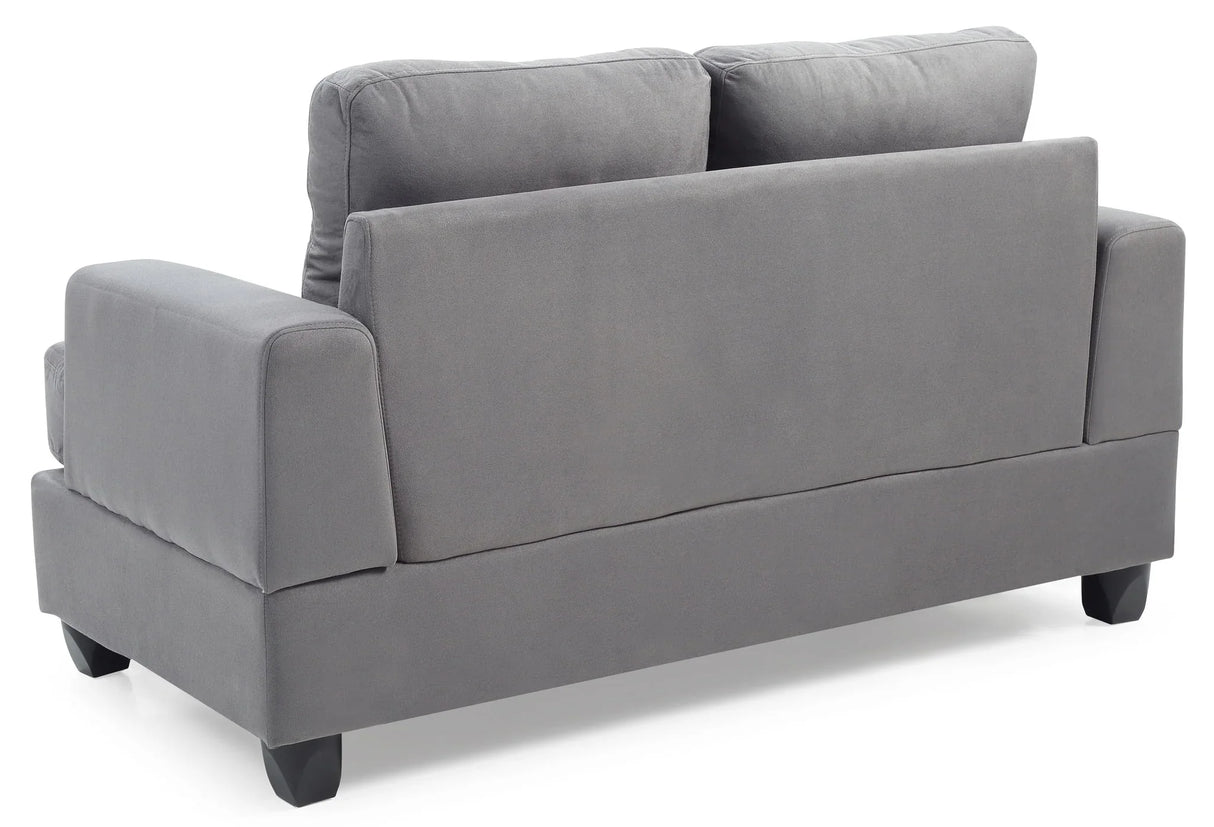Stylish Transitional Loveseat For Two - Furniture Home Direct