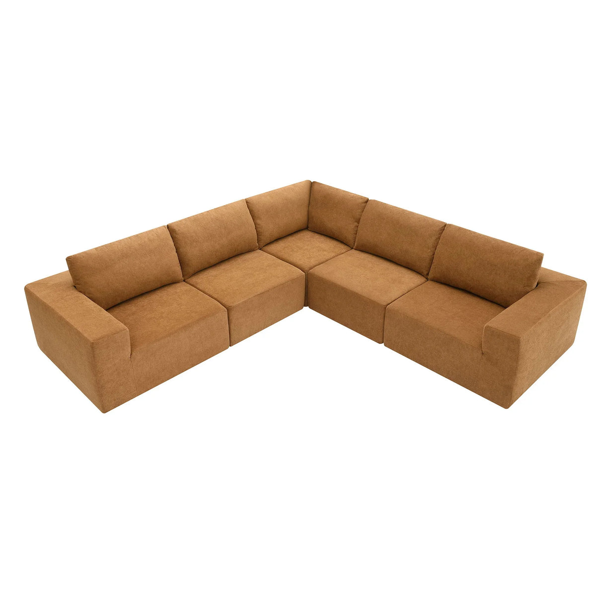 Modular Sectional With Wide Seat Free Combination L Shaped Couch Set Cloud Upholstered Minimalist Boneless Sofa - Furniture Home Direct