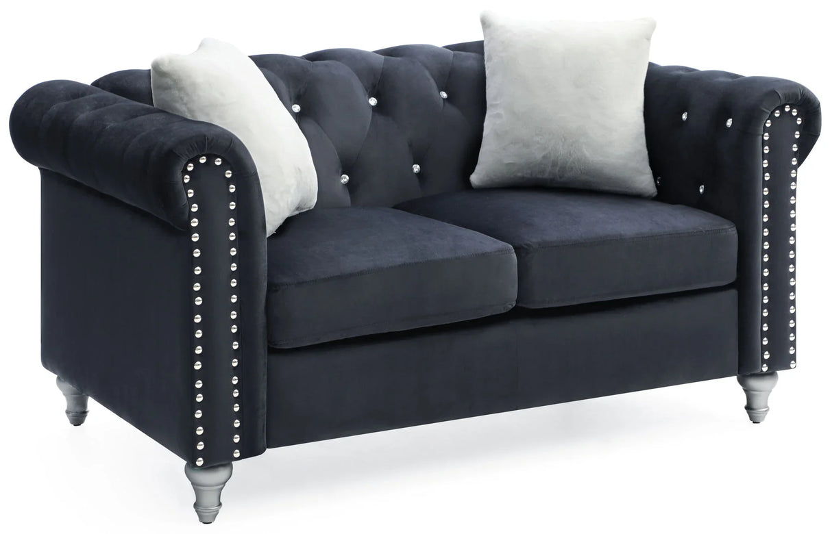 Stylish Contemporary Loveseat - Furniture Home Direct