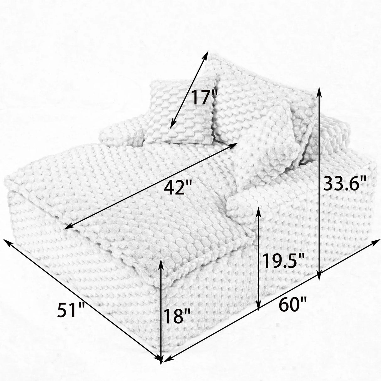 Harbor - Luxury Sofa Turtle Fleece Fabric - Furniture Home Direct