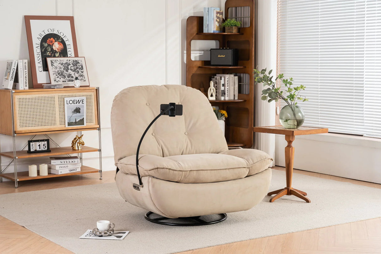 Power Recliner Swivel Glider USB Charger With Bluetooth Music Player, Sleep, Working, Game And Leisure - Furniture Home Direct
