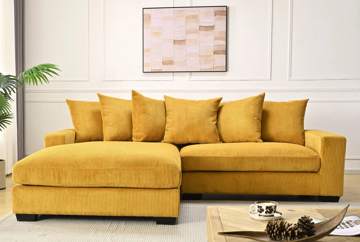 Luxe - Oversized 2 Piece Sectional Couches For Living Room, L Shaped Sofa With Chaise - Furniture Home Direct