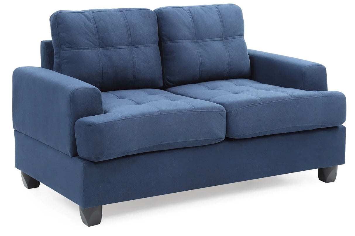 Stylish Transitional Loveseat For Two - Furniture Home Direct