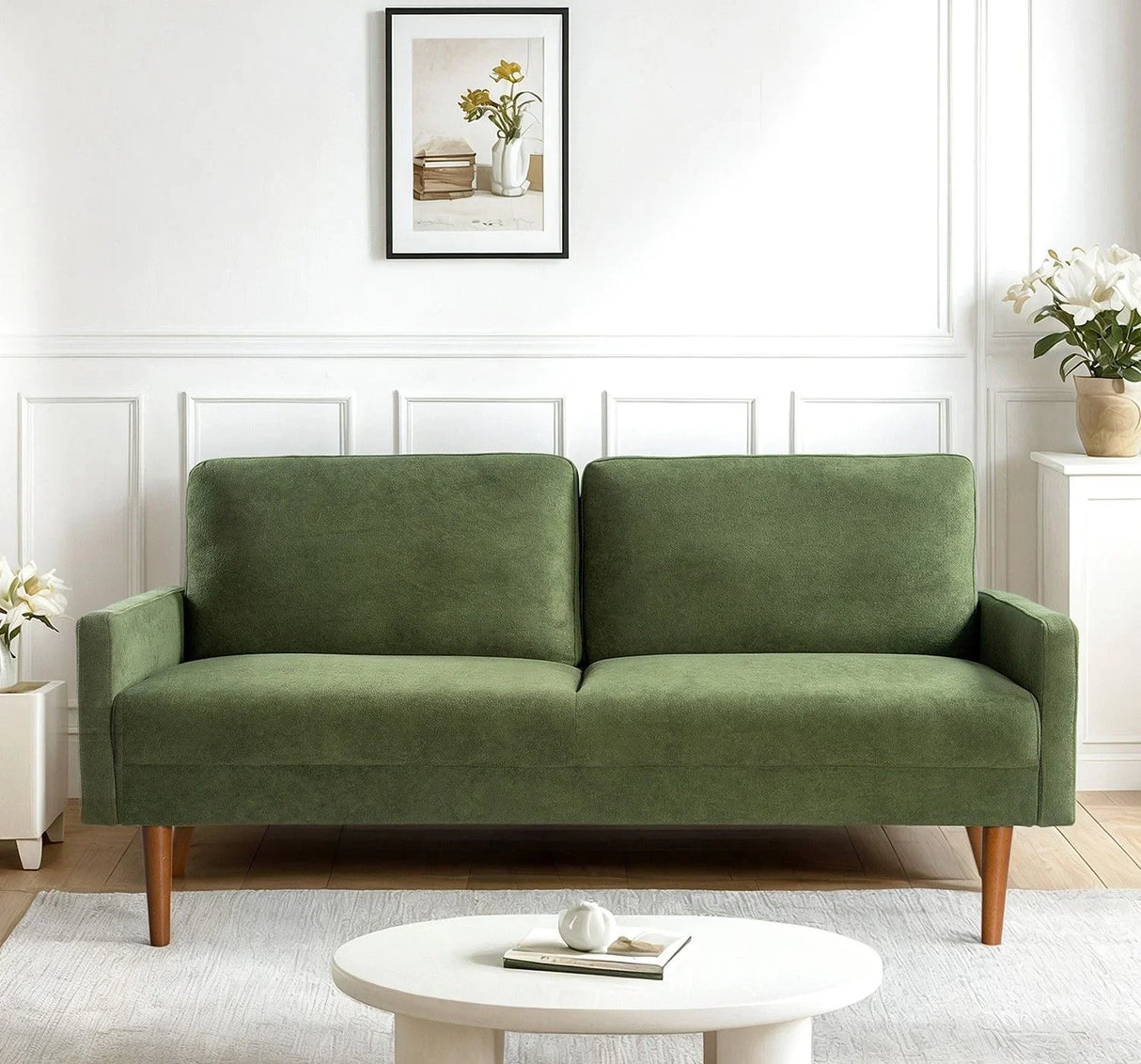 Sofa, European Style With Sleek Design, Modern & Vintage Flair, Upholstered 3 Seater Couch - Furniture Home Direct
