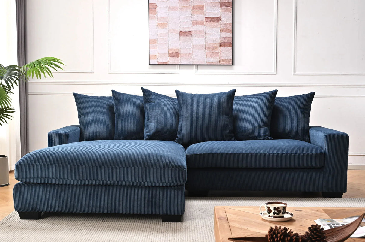 Luxe - Oversized 2 Piece Sectional Couches For Living Room, L Shaped Sofa With Chaise - Furniture Home Direct