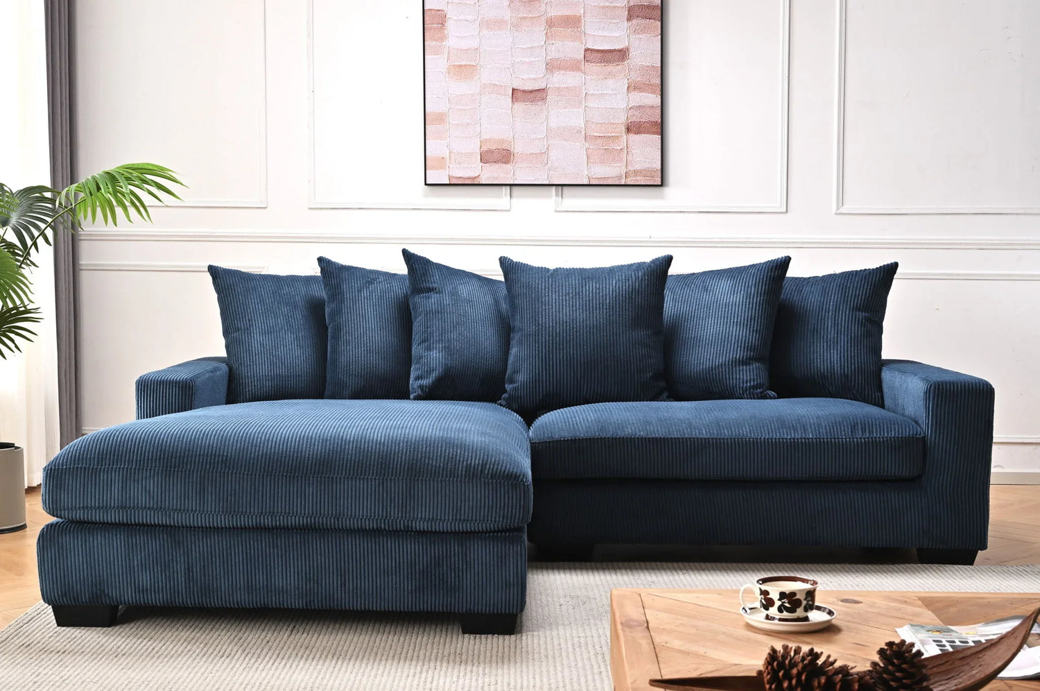 Luxe - Oversized 2 Piece Sectional Couches For Living Room, L Shaped Sofa With Chaise - Furniture Home Direct