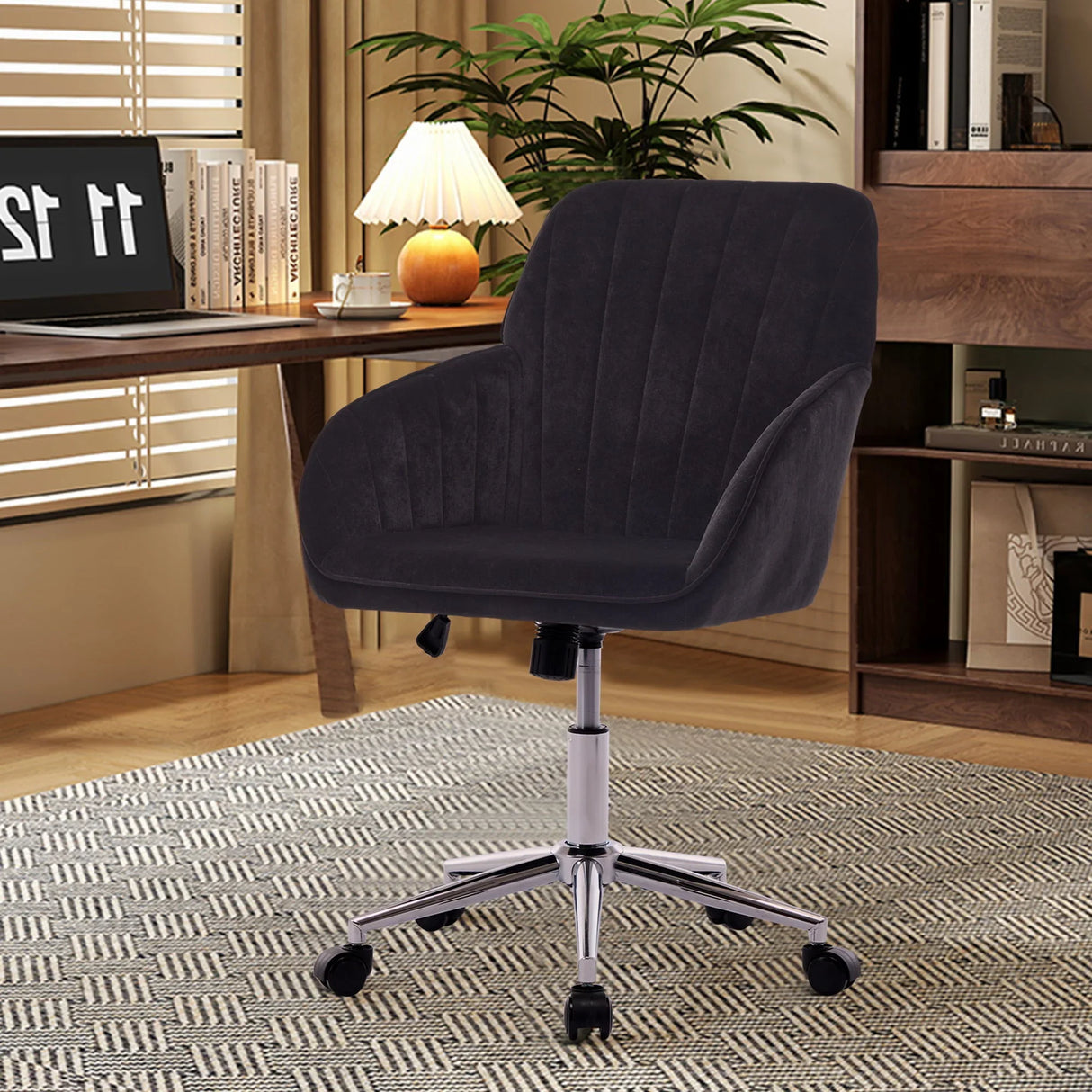 Adjustable Ergonomic Office Chair, Swivel Backrest Seat - Furniture Home Direct