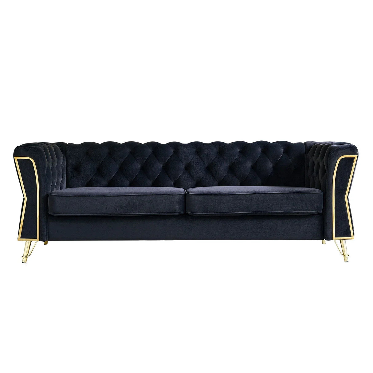 Modern Tufted Velvet Sofa For Living Room - Furniture Home Direct