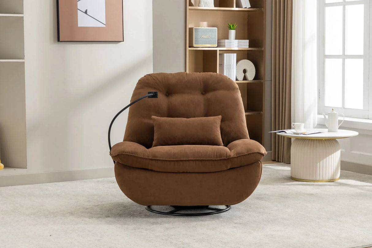 Power Recliner Swivel Glider USB Charger With Bluetooth Music Player, Sleep, Working, Game And Leisure - Furniture Home Direct