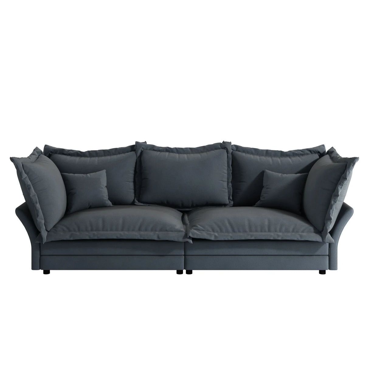 Modern Comfy Upholstered Sofa Cloud Couch, Deep Seat Couches With Multiple Large Soft Pillows - Furniture Home Direct