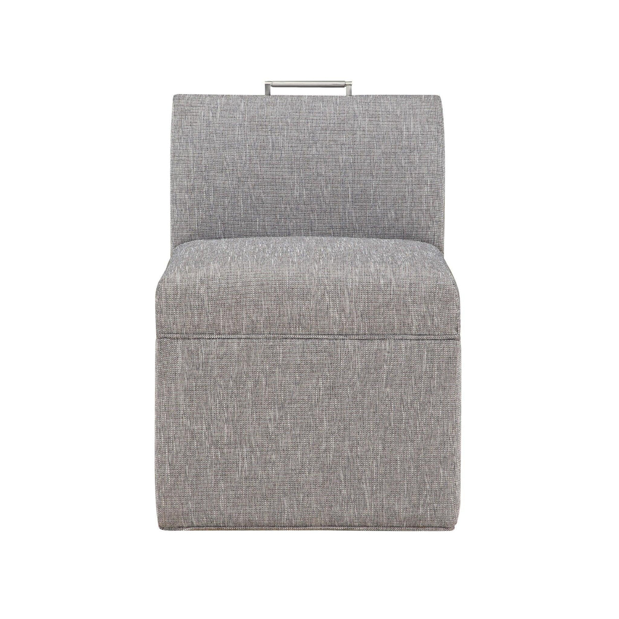 Della - Upholstered Castered Chair - Gray - Furniture Home Direct