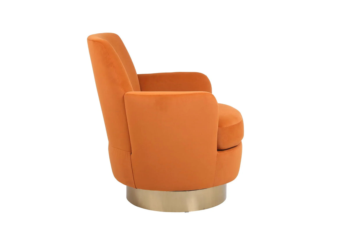 Teddy Swivel Barrel Chair, Swivel Accent Chairs Armchair For Living Room - Furniture Home Direct