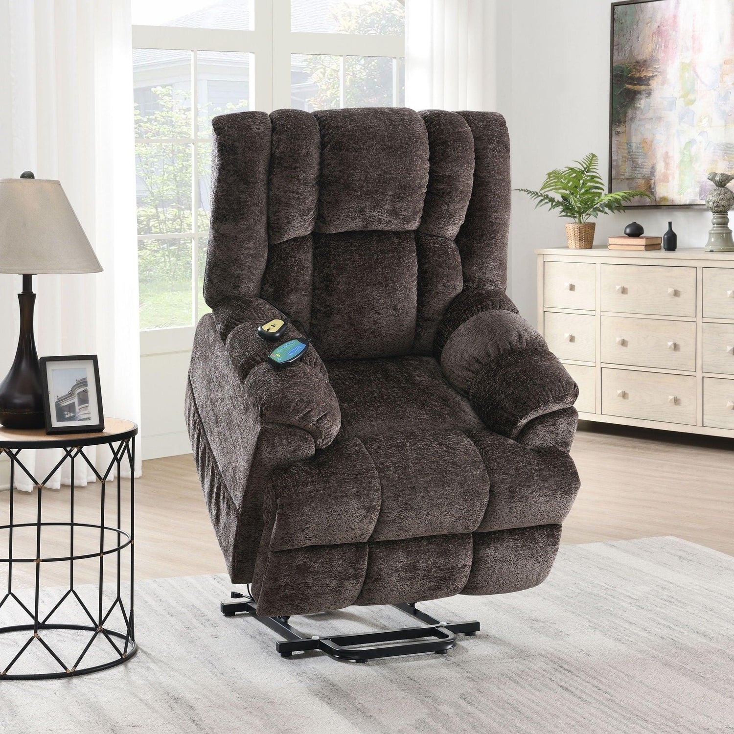 Pacay - Power Motion Recliner With Lift Heating Massage Function - Furniture Home Direct
