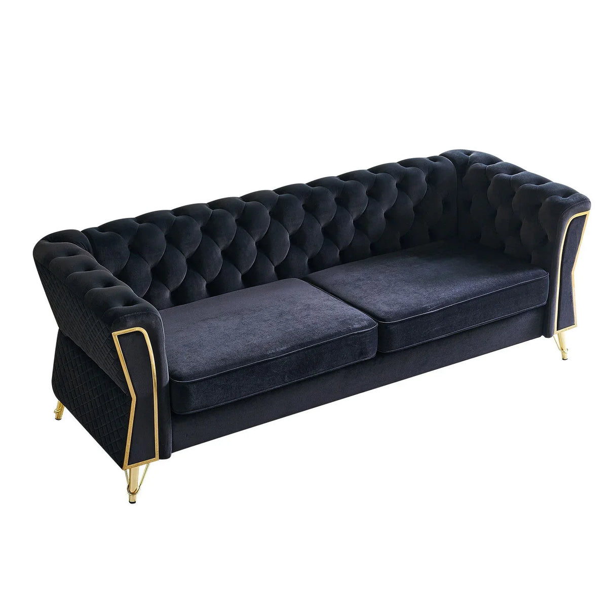 Modern Tufted Velvet Sofa For Living Room - Furniture Home Direct