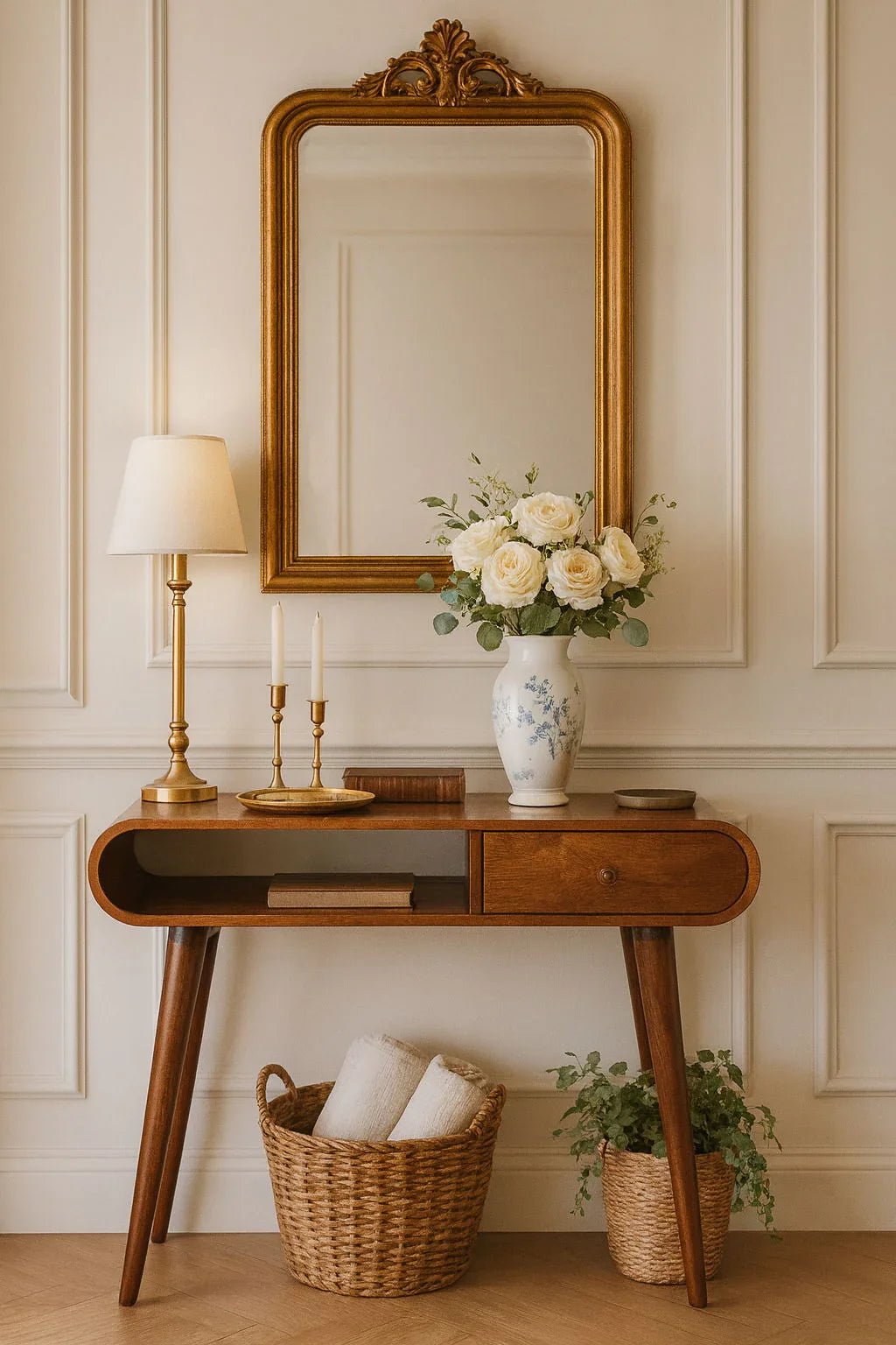 London - Open Console - Chestnut - Furniture Home Direct