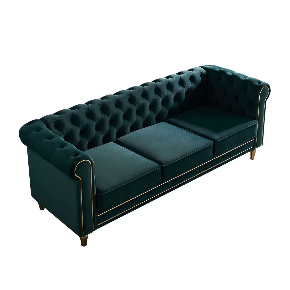 Chesterfield - Velvet Sofa 84.65" For Living Room - Furniture Home Direct