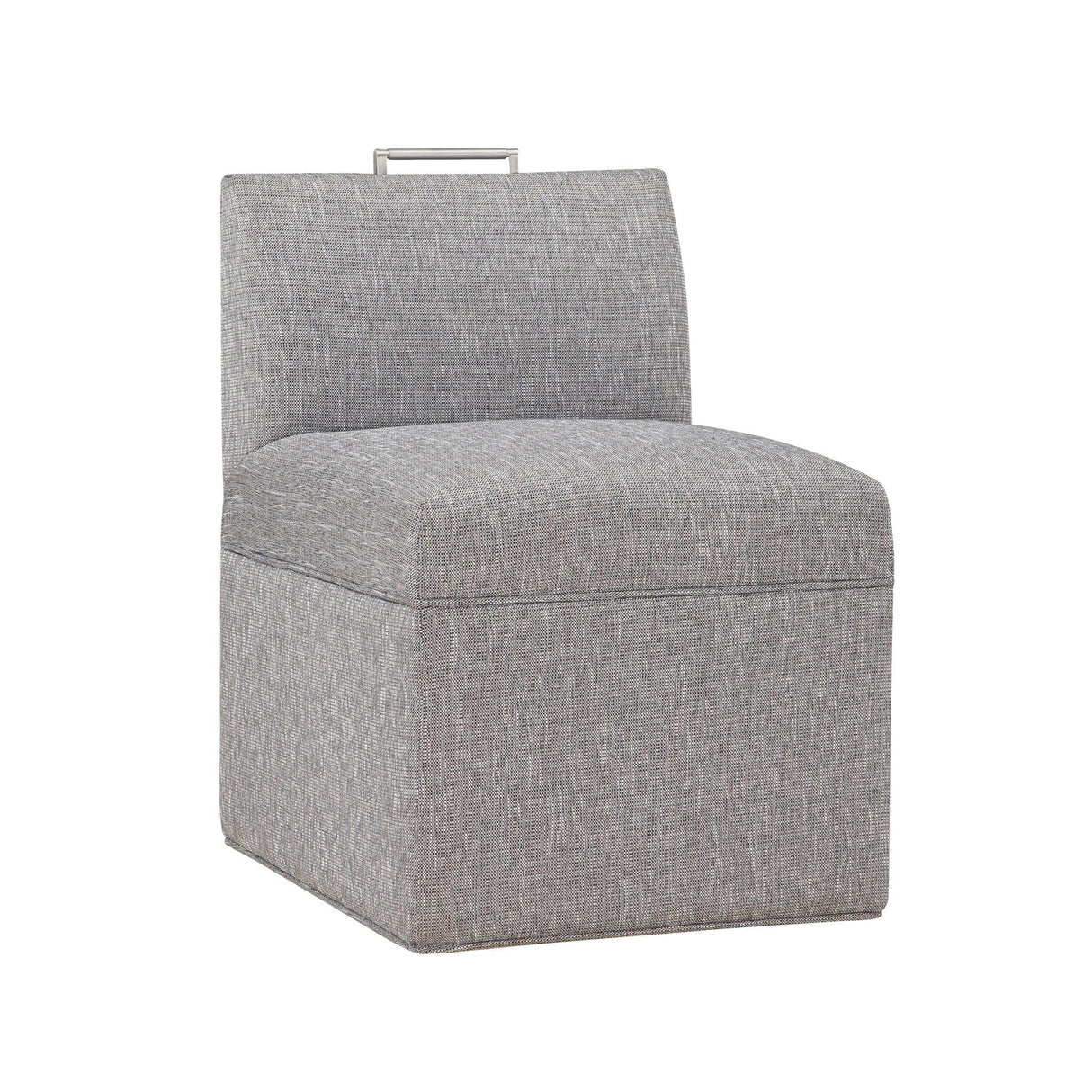 Della - Upholstered Castered Chair - Gray - Furniture Home Direct