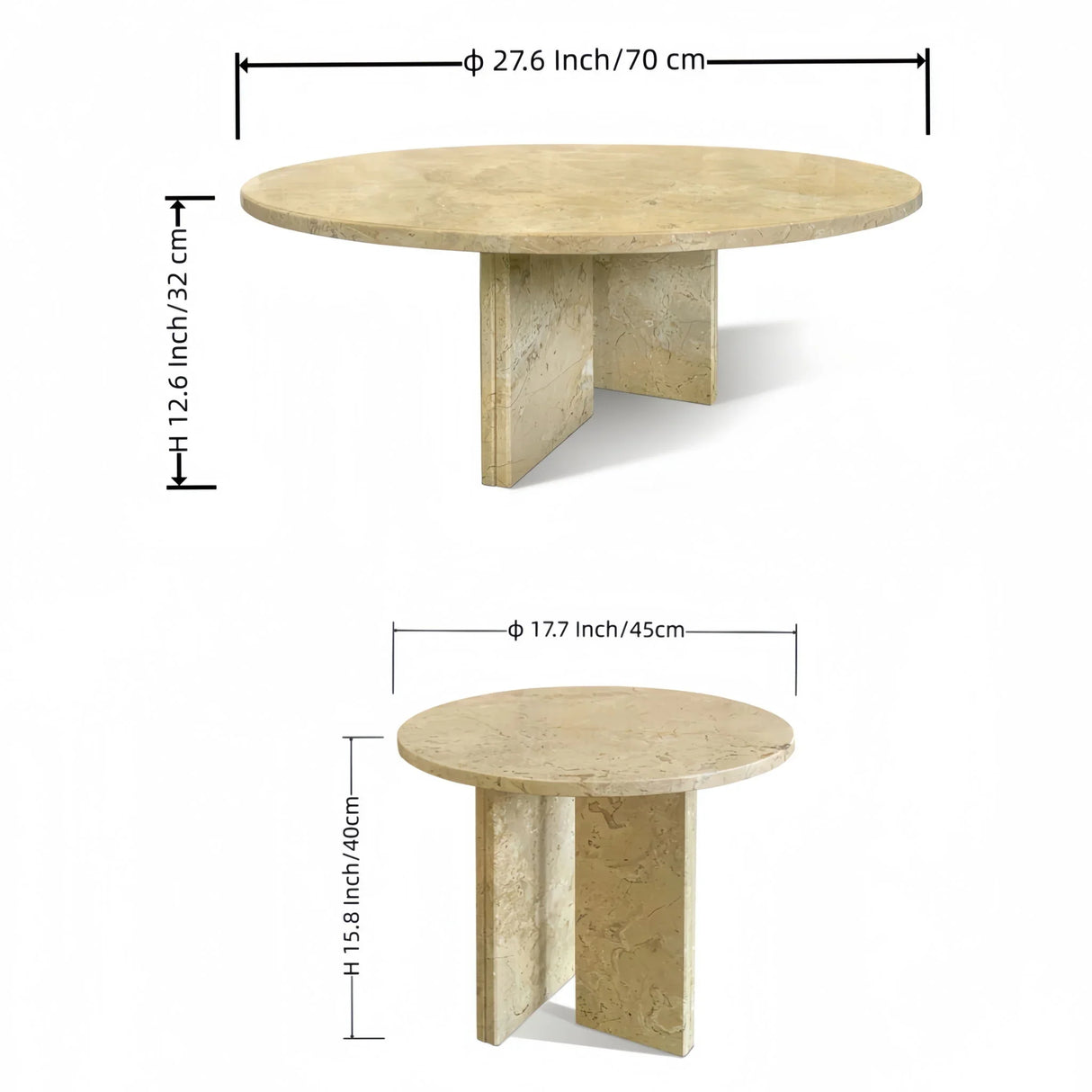 Elegant Coffee Duo Table Set - Furniture Home Direct