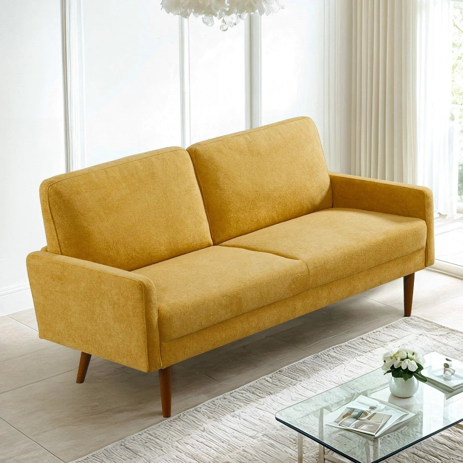 Sofa, European Style With Sleek Design, Modern & Vintage Flair, Upholstered 3 Seater Couch - Furniture Home Direct