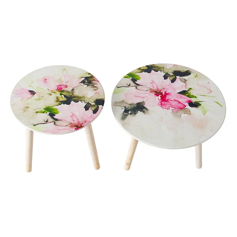 Nature-Inspired Side Tables (Set of 2) - Furniture Home Direct
