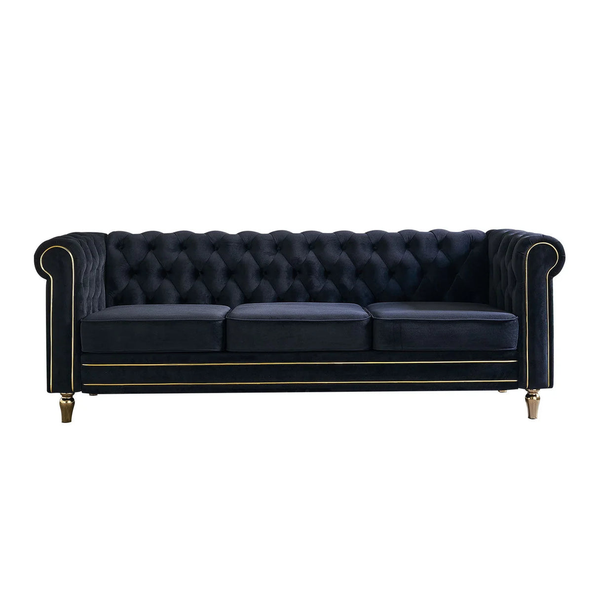 Chesterfield - Velvet Sofa 84.65" For Living Room - Furniture Home Direct