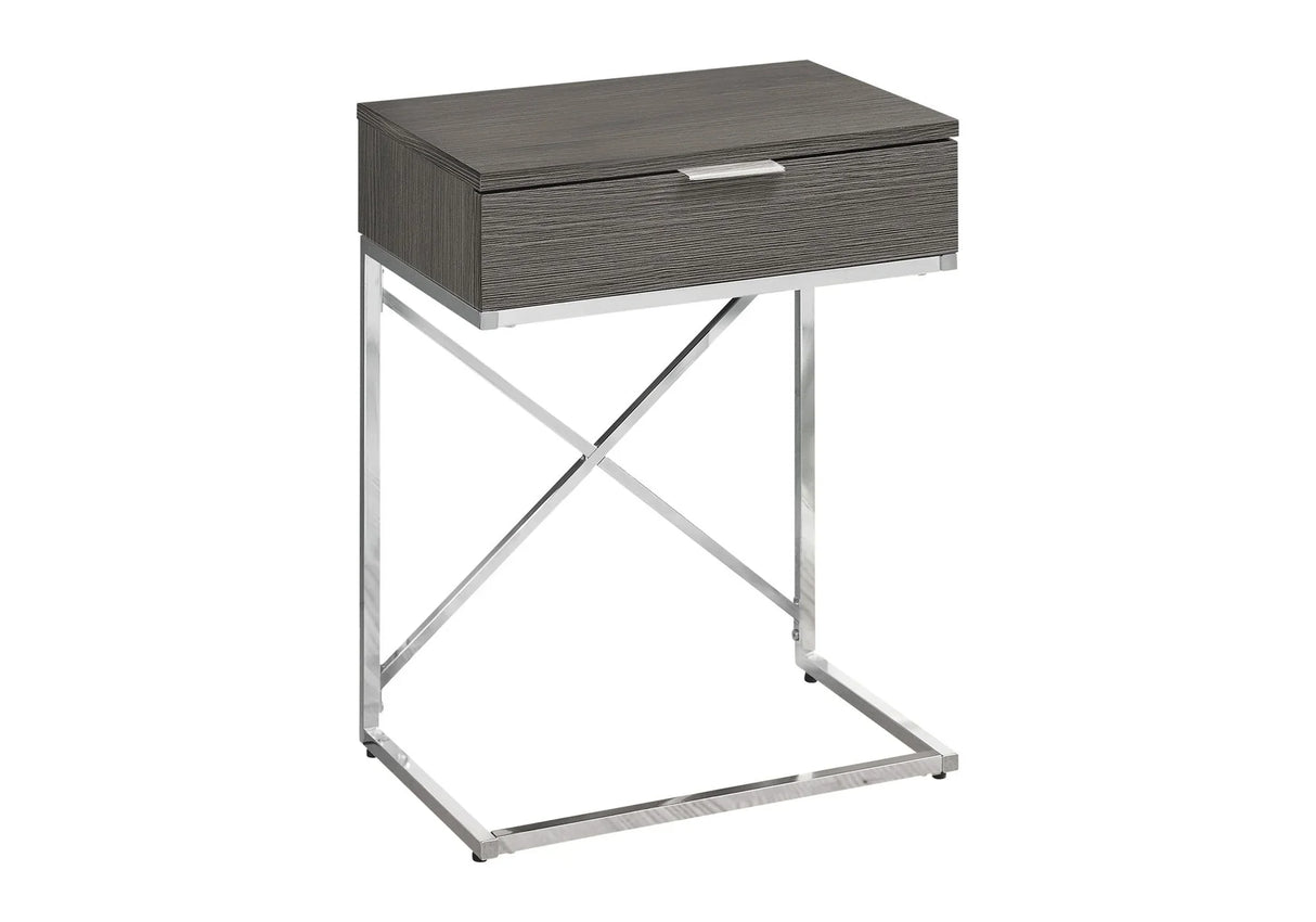 Accent Side Table, Storage Drawer, Spacious Tabletop, Contemporary & Modern - Furniture Home Direct