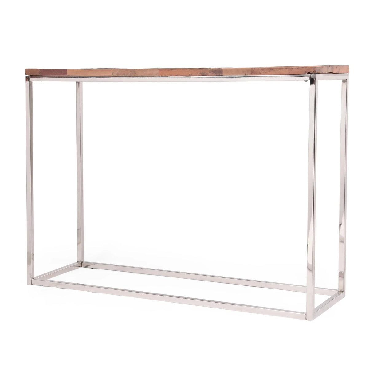 Console Table - Brown / Silver - Furniture Home Direct