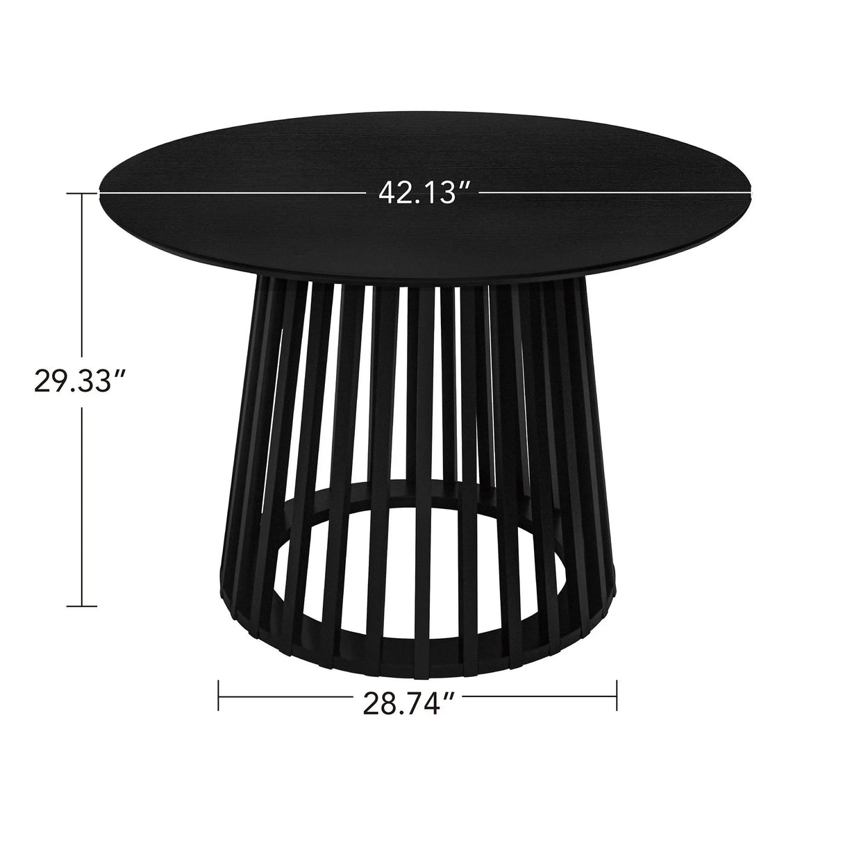 Modern Round Coffee Table With Grille Moldin - Furniture Home Direct