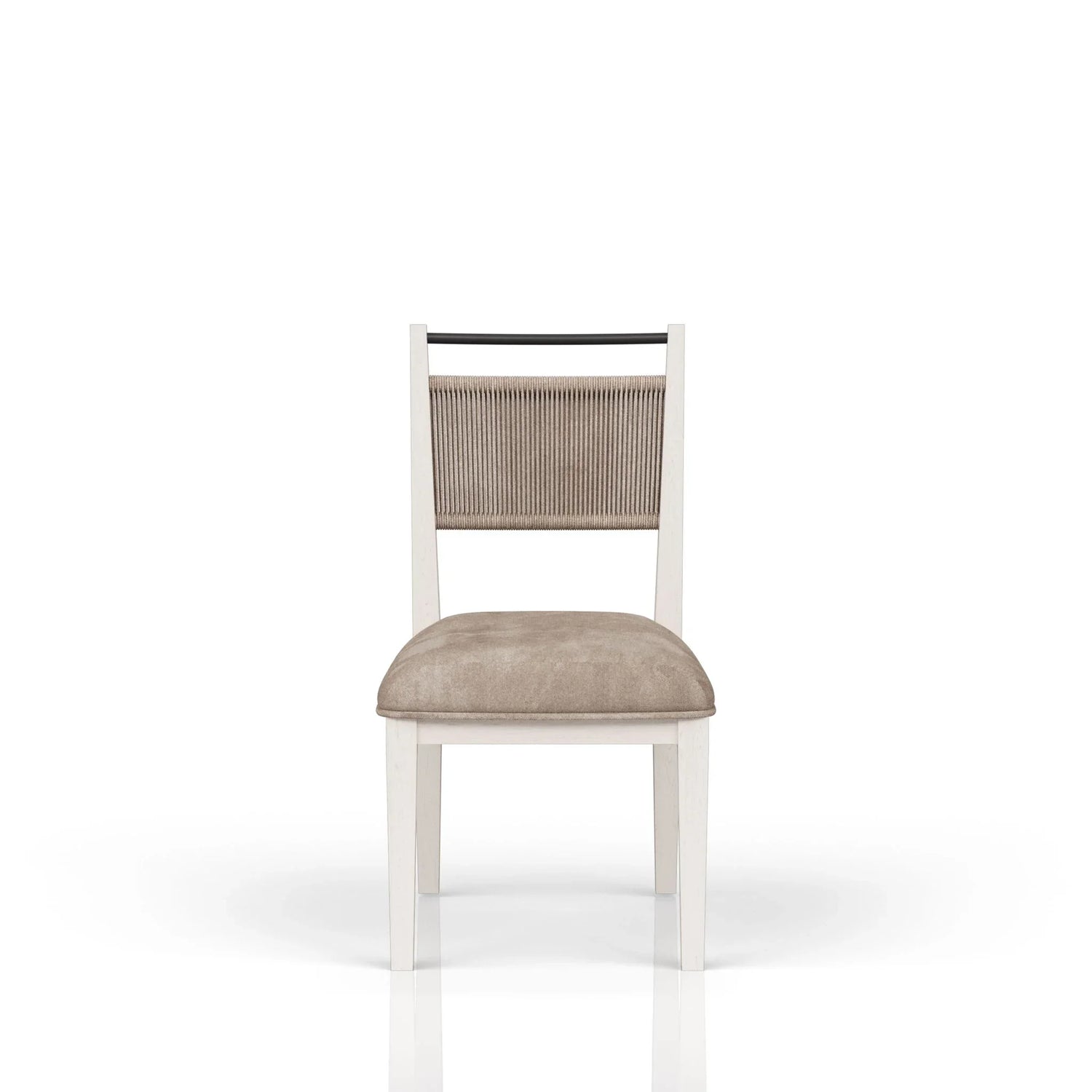 Rope Back Chair - Beige / Carmel - Furniture Home Direct