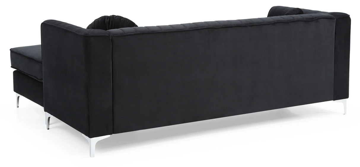 Delray - Micro Suede Sofa Chaise - Furniture Home Direct