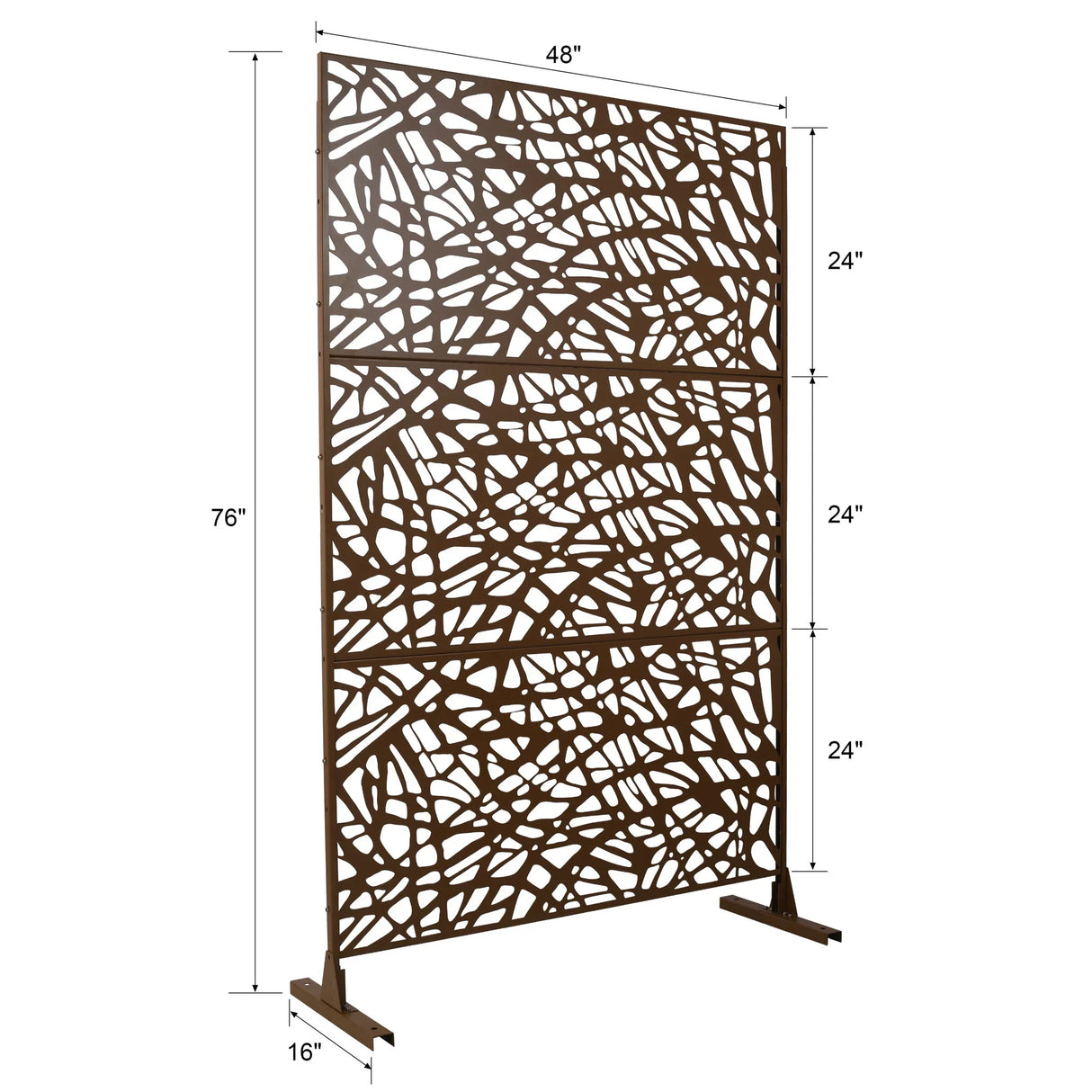 Outdoor & Indoor Freestanding Decorative Privacy Screen - Furniture Home Direct