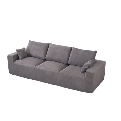 Modular Sectional Sofa With Extra Wide Cushion, USB / Type C Charger, Petal Armrest - Furniture Home Direct