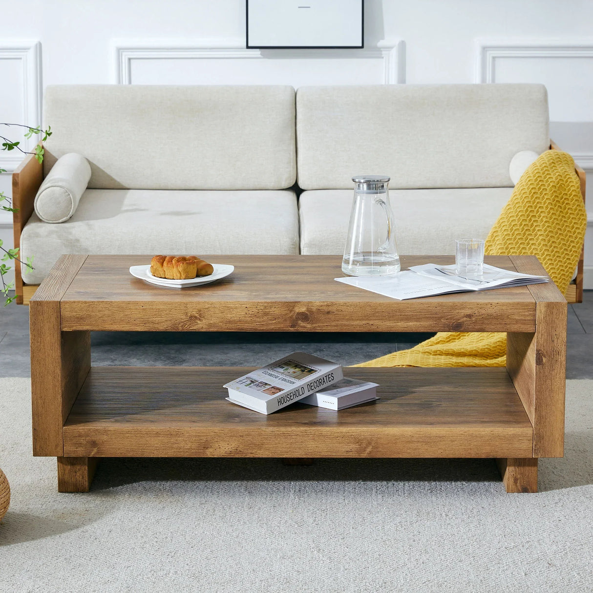 Modern Minimalist Rectangular Coffee Table - Furniture Home Direct