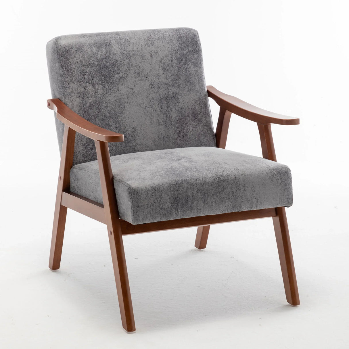 Accent Chair, Classic Mid Century Modern For Extra Seating - Furniture Home Direct