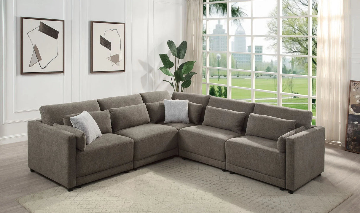 Rylie - Modular Sectional Sofa With Toss Pillows - Furniture Home Direct