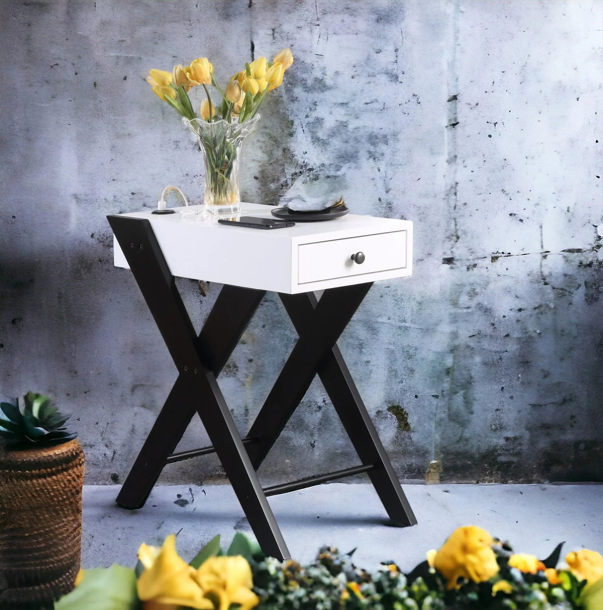 Fierce - Accent Table With Built - In USB Port - Furniture Home Direct