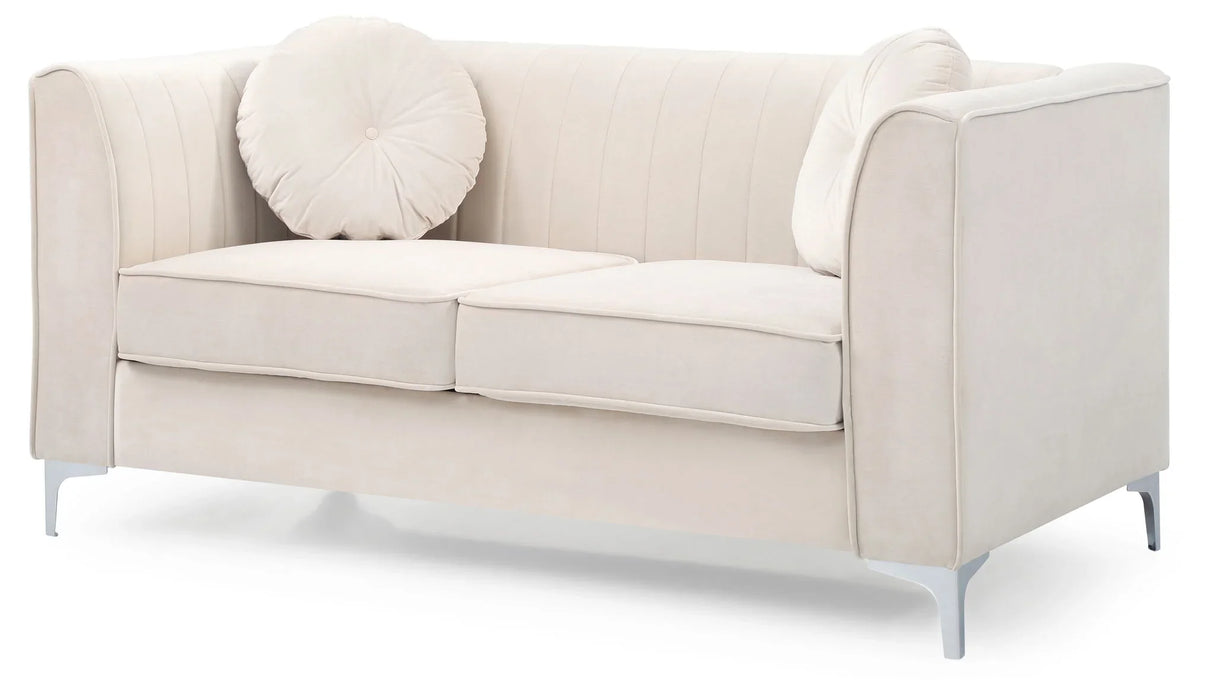 Delray - Micro Suede Loveseat - Furniture Home Direct