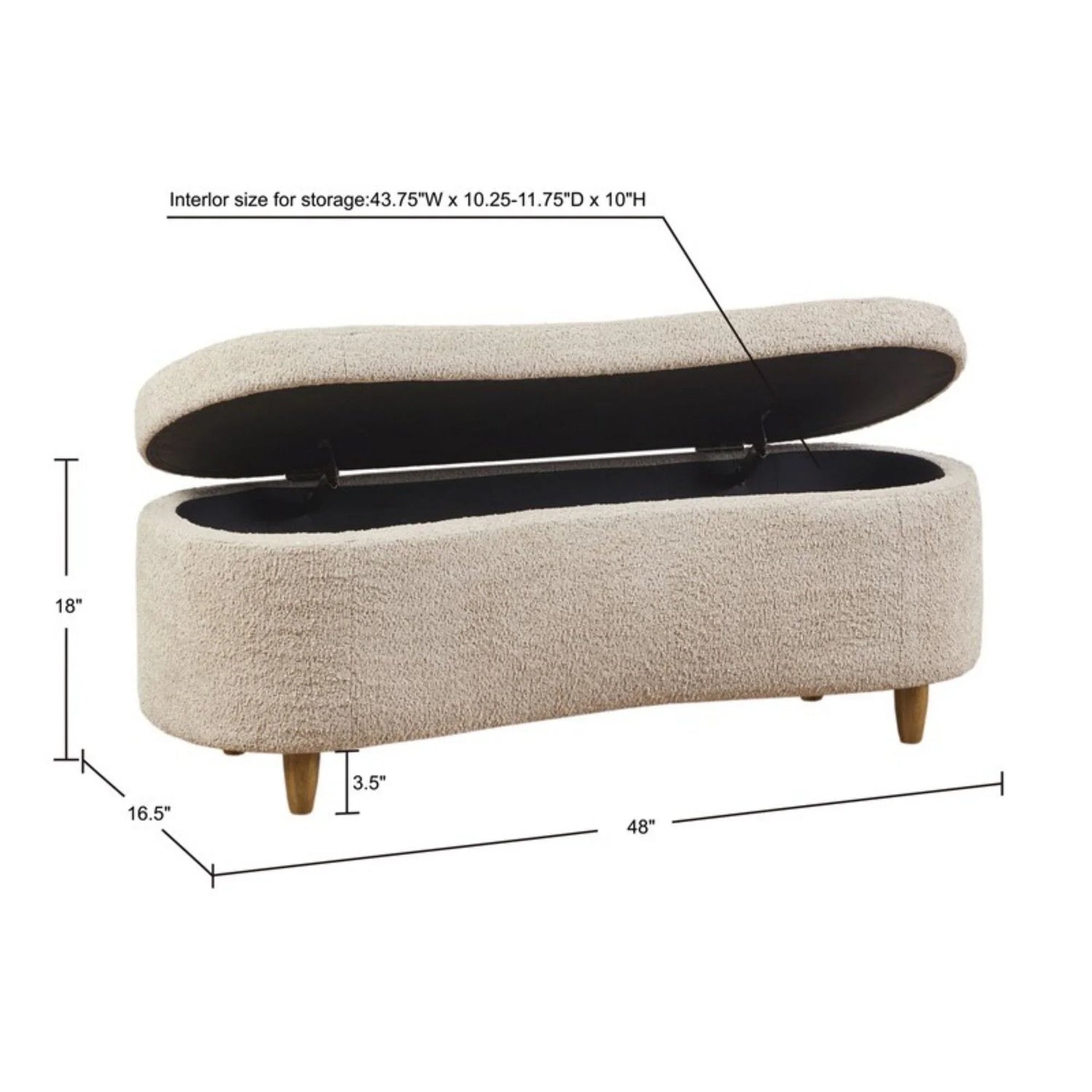 Flip Top Storage Bench - Furniture Home Direct