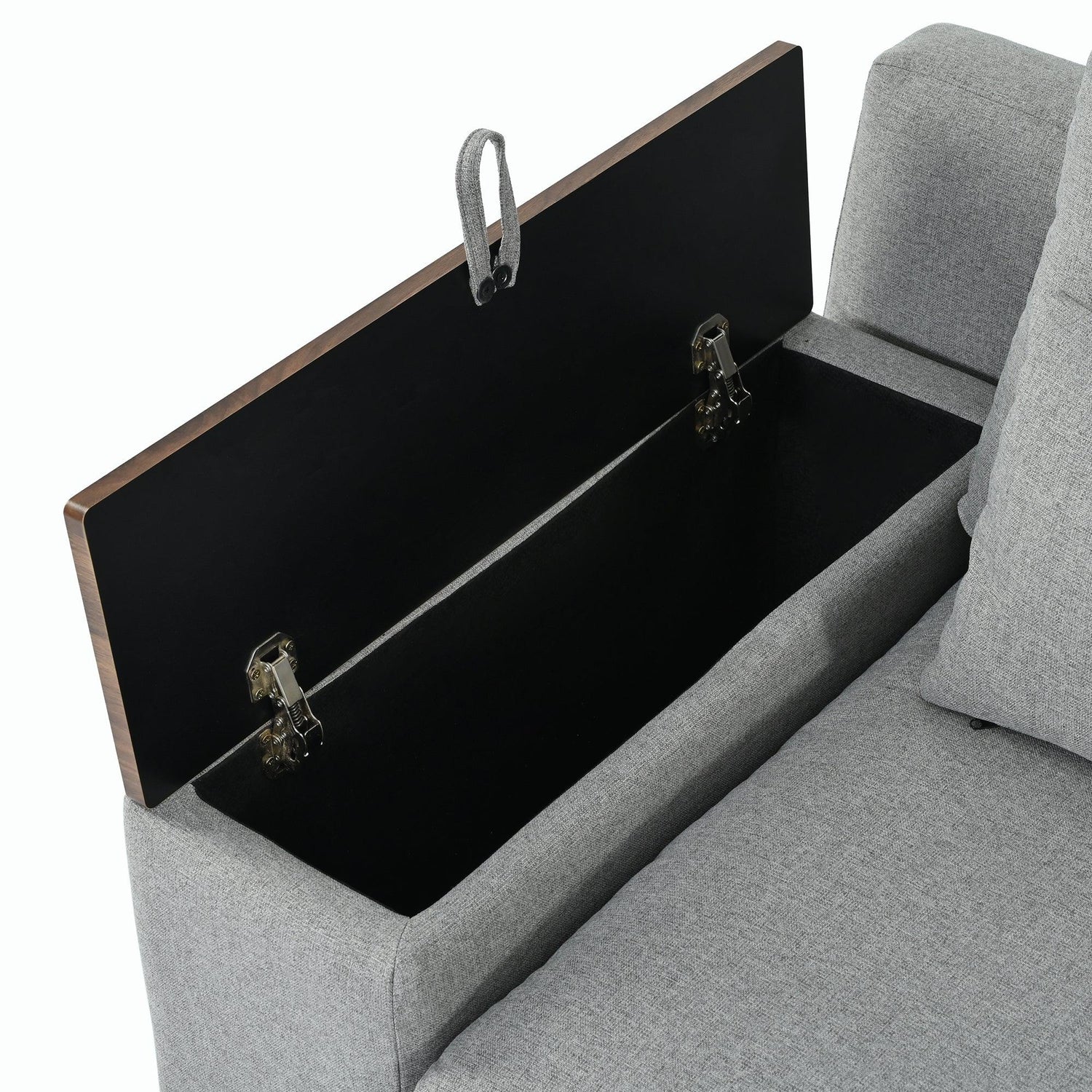 Sectional Sofa Modular With Removable Back Cushions Gray - Furniture Home Direct