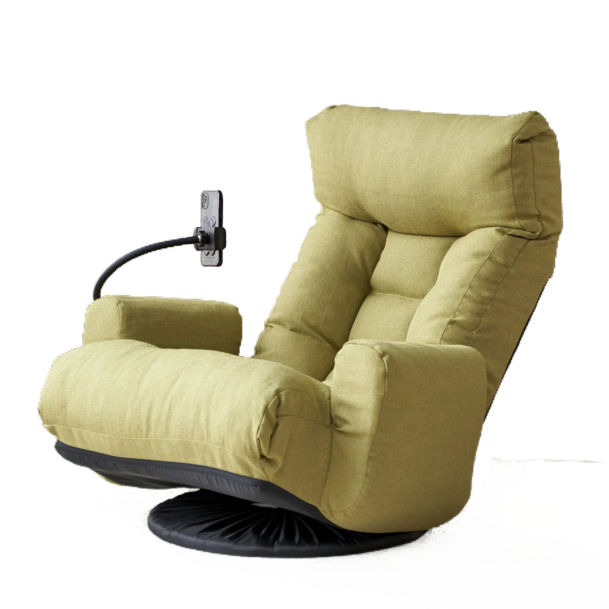 Adjustable Swivel Lounge Chair With 360 Degree Rotating Seat And Headrest Support - Furniture Home Direct