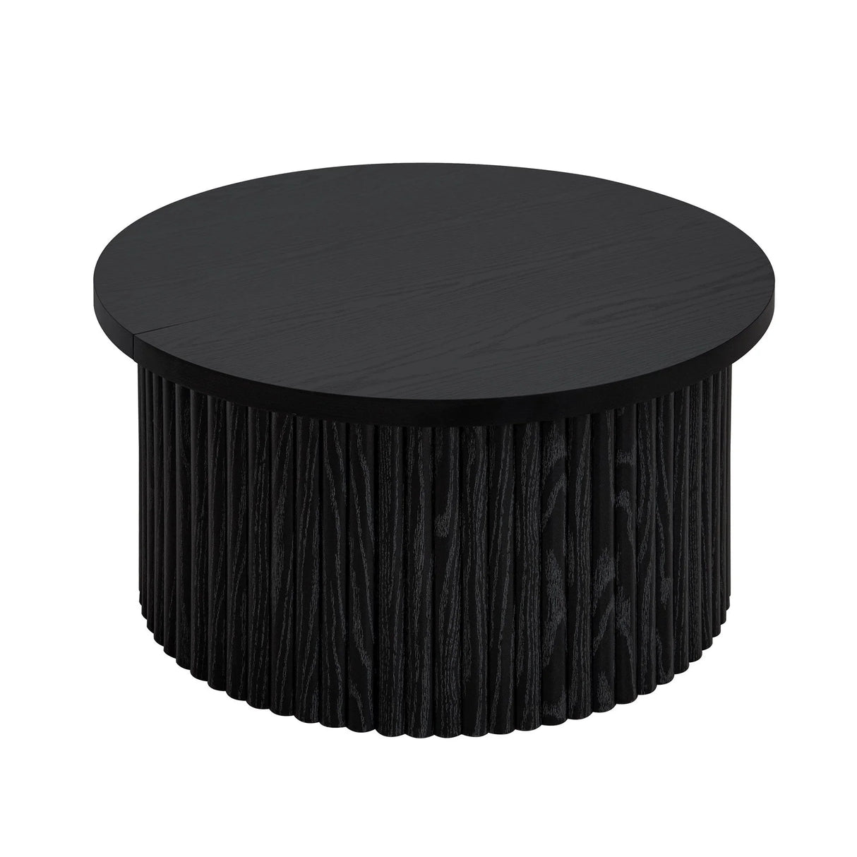 Coffee Table, Round Coffee Table, Modern Side Tables Accent End Table For Living Room, Apartment - Black - Furniture Home Direct