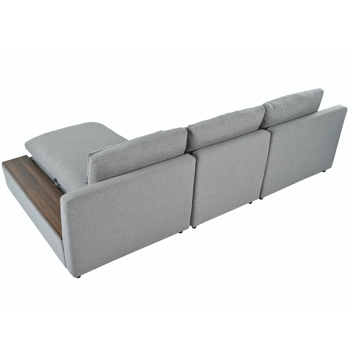 Sectional Sofa Modular With Removable Back Cushions Gray - Furniture Home Direct