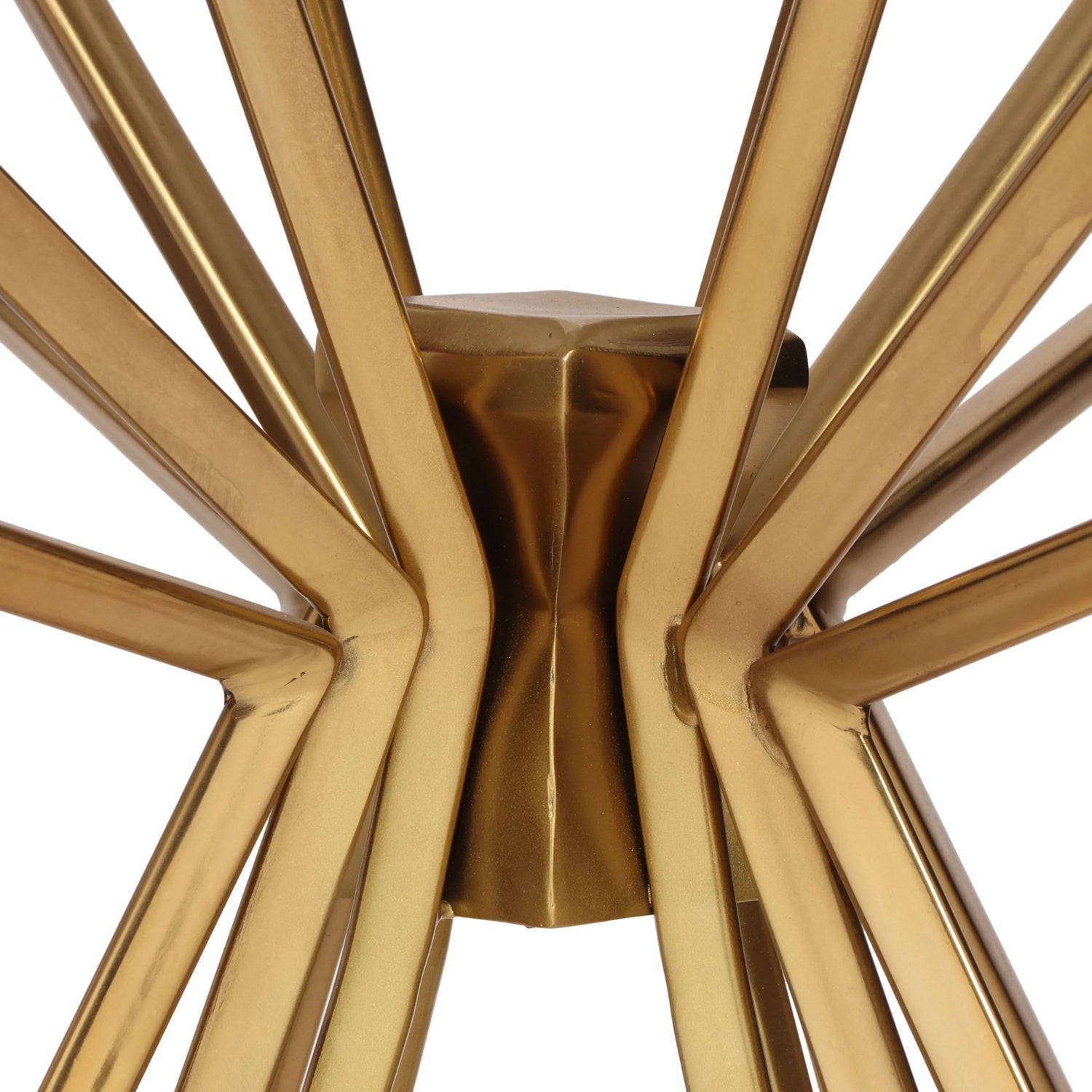 Starburst Side Table With Gold Legs - Furniture Home Direct