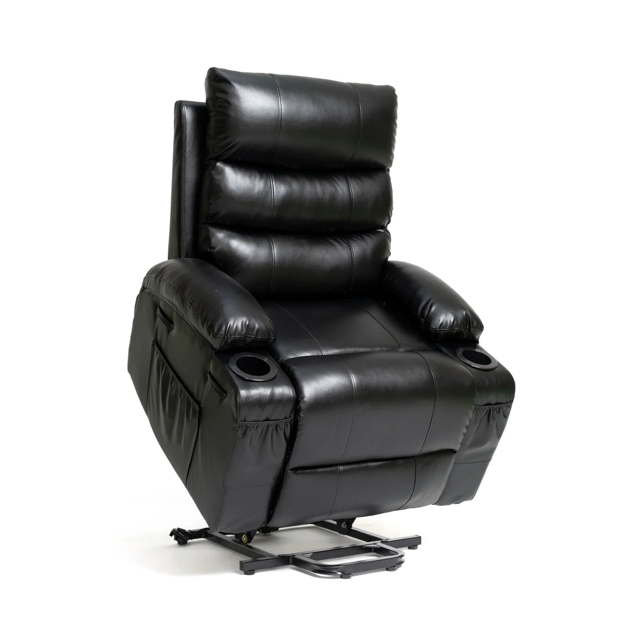 Large Size Electric Power Lift Recliner Chair Sofa With 8 Point Vibration Massage And Lumbar Heat - Furniture Home Direct