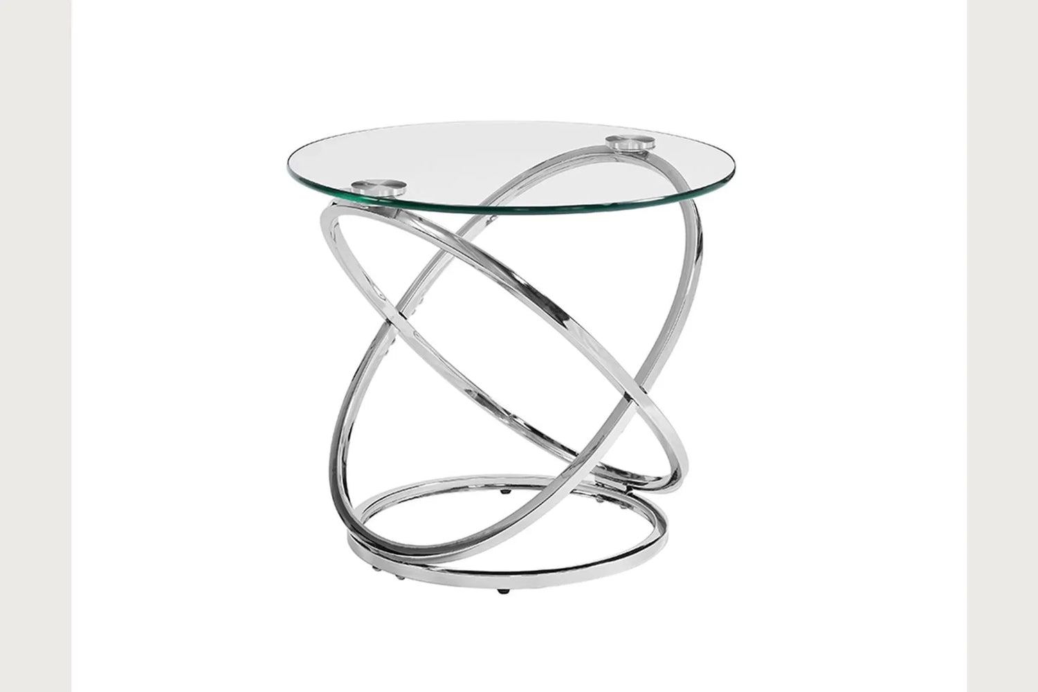 Modern Contemporary Cocktail Table Set - Chrome - Furniture Home Direct