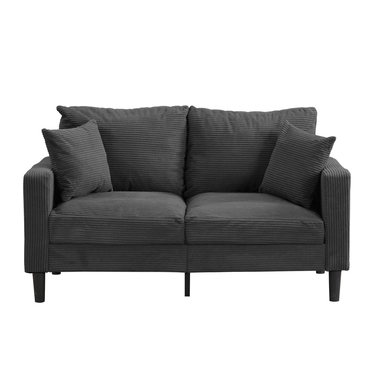 Modern Upholstered Loveseat Sofa, High Resilience - Furniture Home Direct