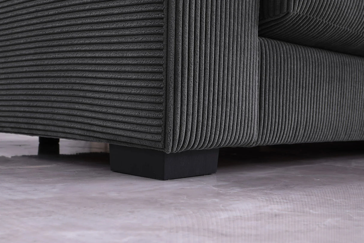 Naomi - 3 Piece Upholstered Sectional - Furniture Home Direct