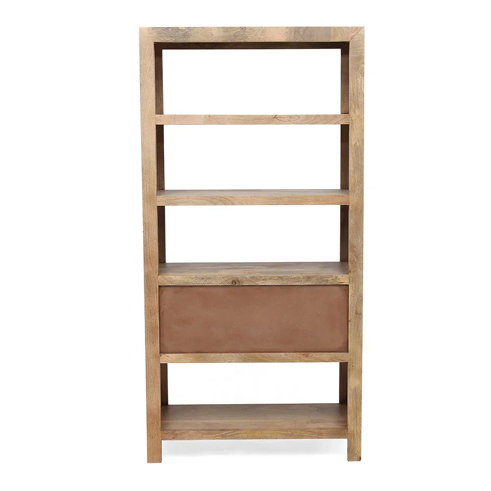 Shelf With Drawer - Beige Brown - Furniture Home Direct