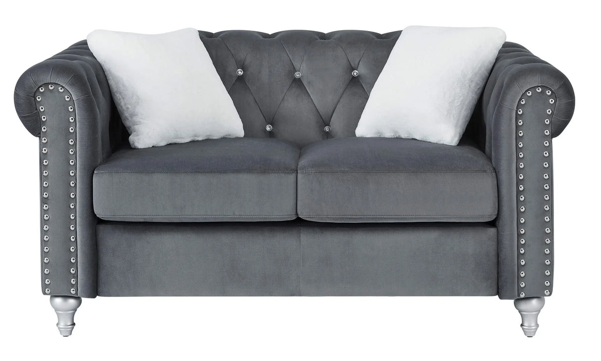 Stylish Contemporary Loveseat - Furniture Home Direct
