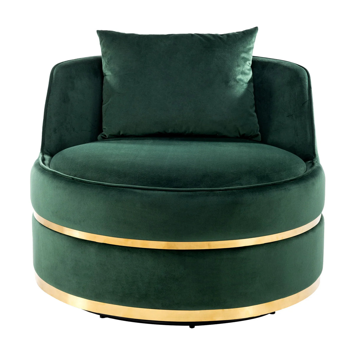 360 Degree Swivel Over Sized Upholstered Barrel Chair - Furniture Home Direct